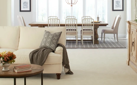 white carpet with white furniture